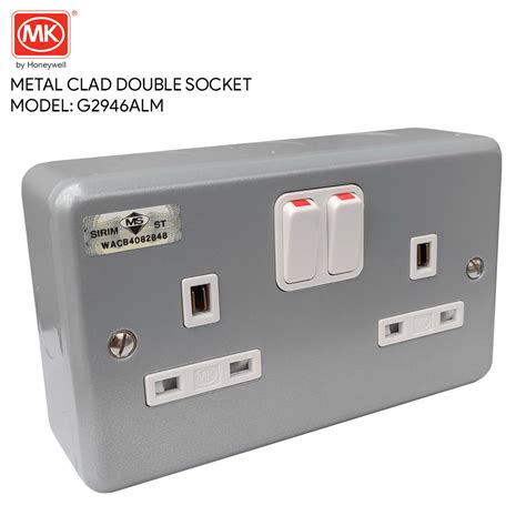 metal clad switch box|metal clad double socket.